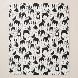 Boston Terrier Spielzeit Süße Hunde Sherpadecke