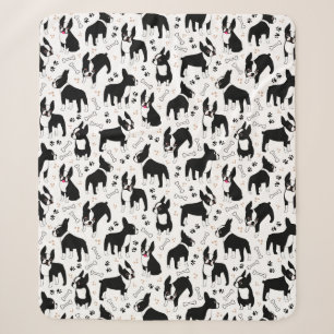 Boston Terrier Spielzeit Süße Hunde Sherpadecke