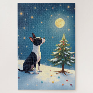 Boston Terrier Sternengucker-Weihnachten