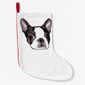 Boston-Terrier-Strumpf Kleiner Weihnachtsstrumpf