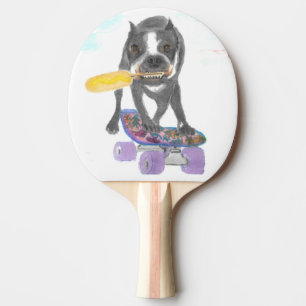 Boston Terrier Sweet Dream Tischtennis Schläger