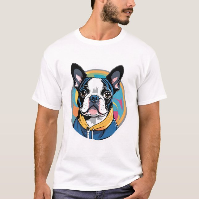Boston Terrier T-Shirt (Vorderseite)