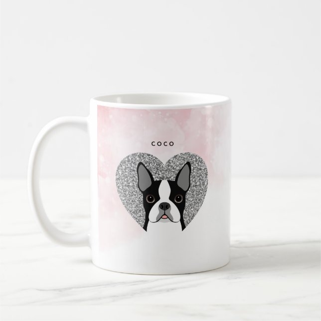 Boston Terrier Tasse (Links)