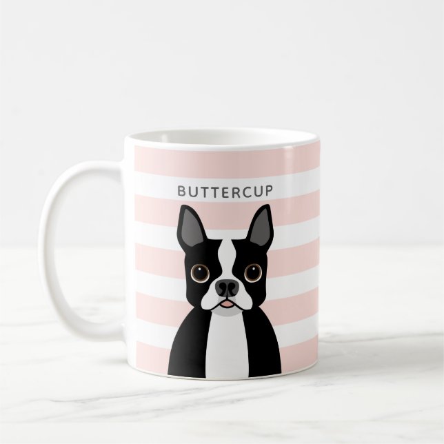 Boston Terrier Tasse (Links)