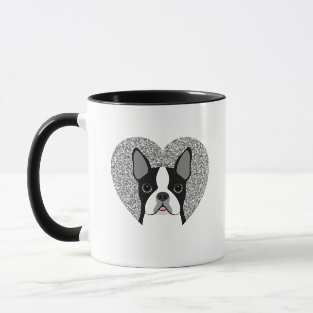 Boston Terrier Tasse (Links)