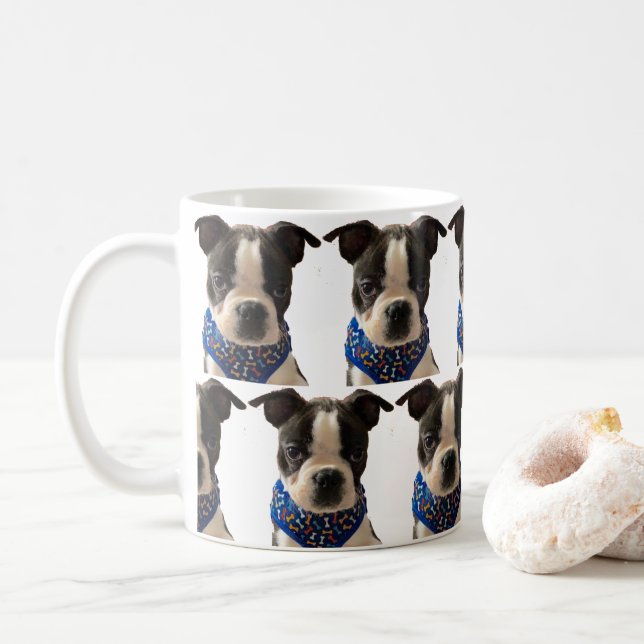 Boston Terrier Tasse (Mit Donut)