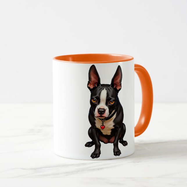 Boston Terrier Tasse (VorderseiteRechts)