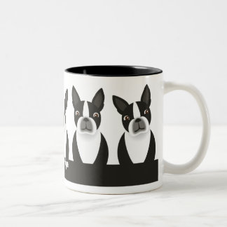 Boston-Terrier-Tasse Zweifarbige Tasse