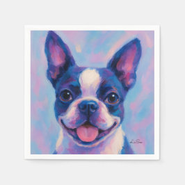 Boston Terrier Tee Party Napkins Serviette