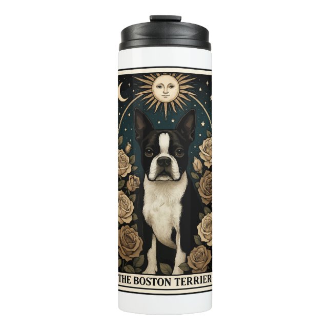 Boston-Terrier Thermosbecher (Vorderseite)
