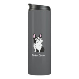 Boston terrier thermosbecher