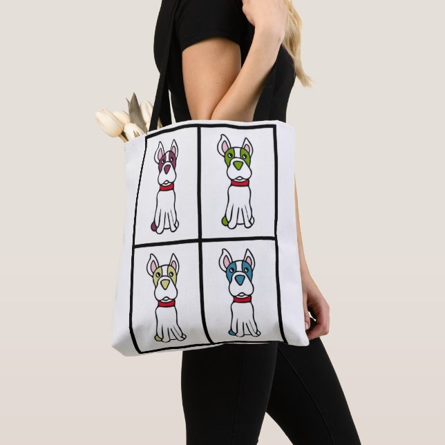 Boston Terrier Tote Bag Tasche (Von Nahem)