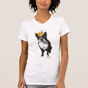 Boston Terrier und Krone T-Shirt