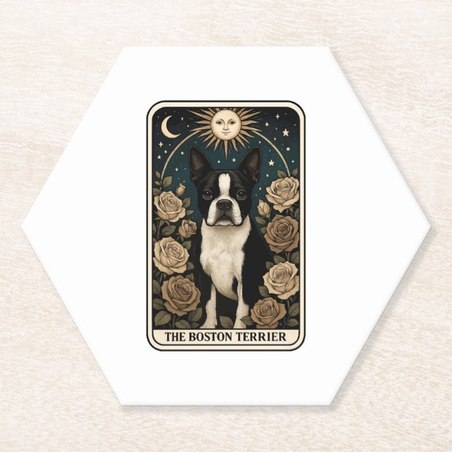 Boston Terrier Untersetzer (Vorderseite)