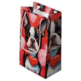 Boston Terrier Valentinstag Kleine Geschenktüte