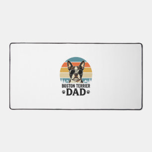 Boston Terrier Vater Vintage Hundeliebhaber Design Schreibtischunterlage