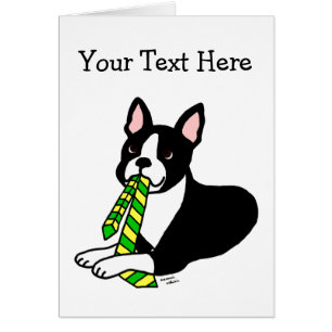 Boston-Terrier-Vati mit Krawatte 1