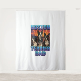 Boston Terrier Wandteppich