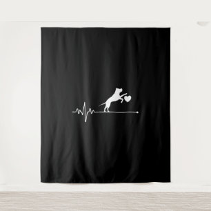 Boston Terrier Wandteppich