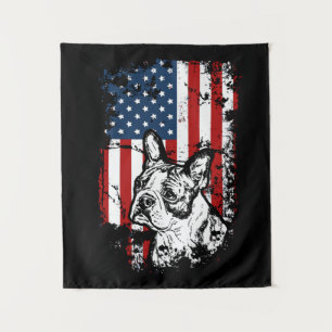 Boston Terrier Wandteppich