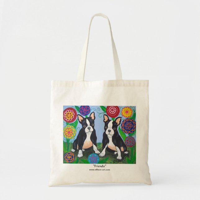 Boston-Terrier-Welpen-Taschen-Tasche Tragetasche (Vorne)