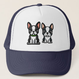 Boston Terrier Welpen Trucker Hat Truckerkappe