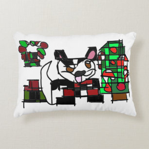 Boston Terrier Winter Dekokissen