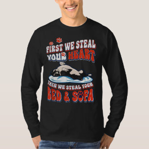 Boston Terrier Zuerst stehlen wir Ihr Herz T-Shirt
