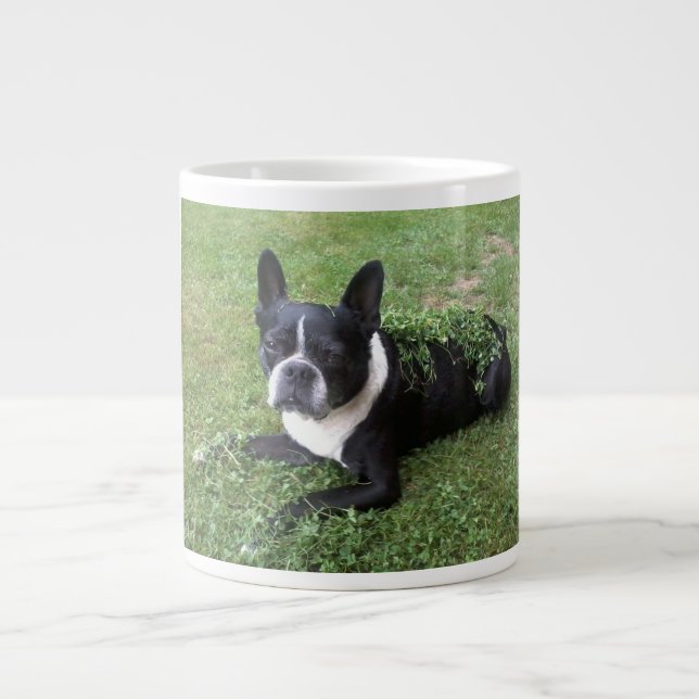 Boston-Terriergumbo-Tasse Jumbo-Tasse (Vorderseite)