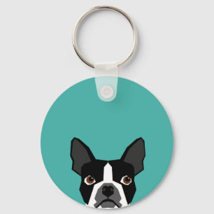 Boston-TerrierhundeSchlüsselanhänger Schlüsselanhänger