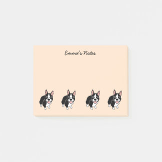 Boston Terriers Custom Post-it® Notes 4" x 3"
