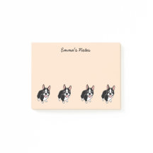 Boston Terriers Custom Post-it® Notes 4" x 3"