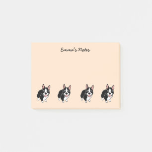 Boston Terriers Custom Post-it® Notes 4" x 3" Post-it Klebezettel