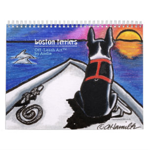Boston Terriers Off-Leash Art™ Vol. 1 Kalender
