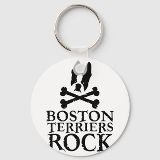 Boston Terriers Rock Schlüsselanhänger