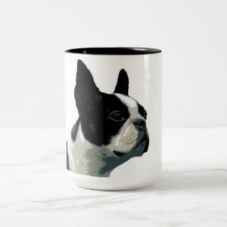 Boston Terrior Zweifarbige Tasse