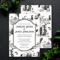 Boston Toile Faire-part de mariage