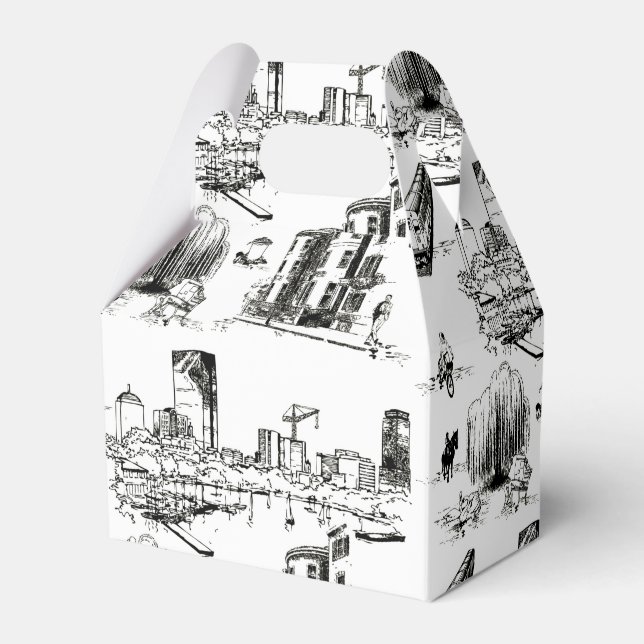 Boston Toile Geschenkschachtel (Vorderseite)