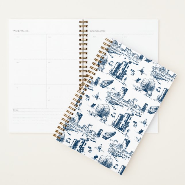 Boston Toile Navy Planer (Anzeige)