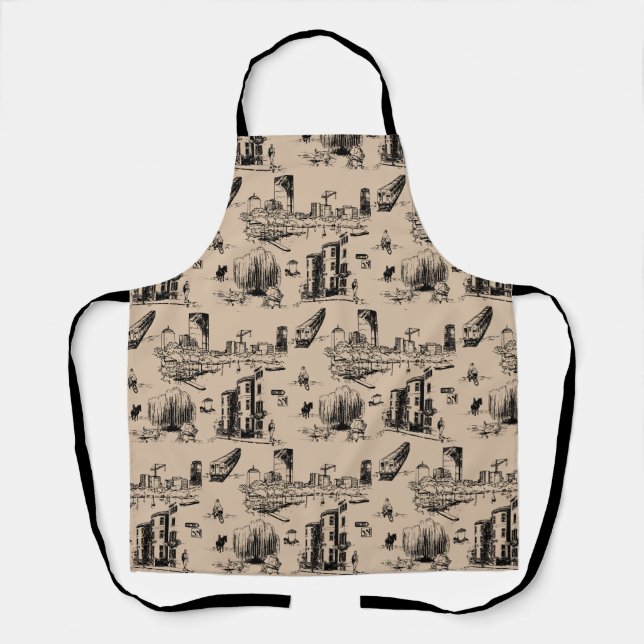 Boston Toile Schürze (Vorderseite)
