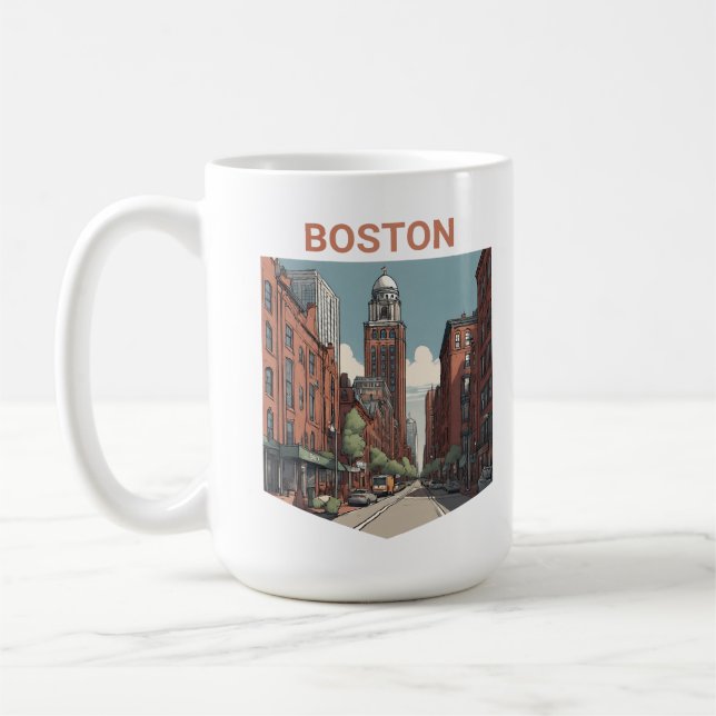 Boston Traveller - Eine tolle Geschenkidee Kaffeetasse (Links)