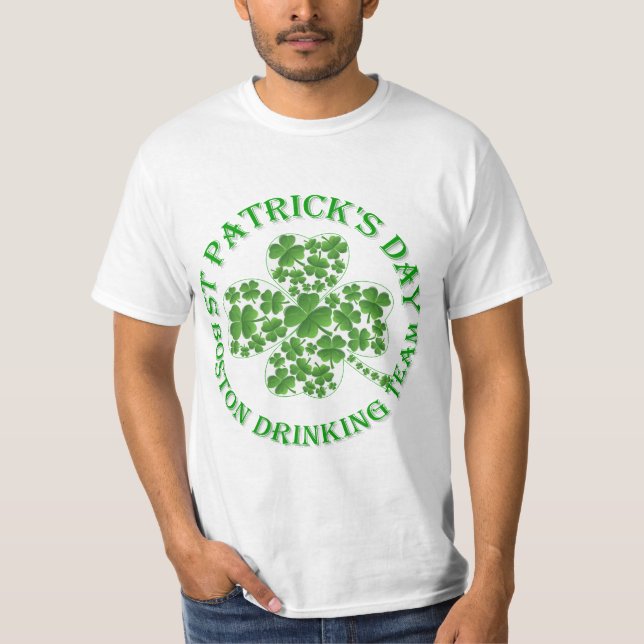 Boston Trinkerteam St Patrick's Day T-Shirt (Vorderseite)