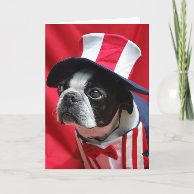 Boston Uncle Sam Card Karte (Vorderseite)