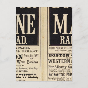 Boston und Maine Railroad Postkarte