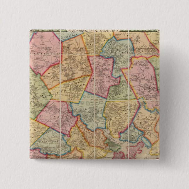 Boston und Umgebung Button (Vorderseite)