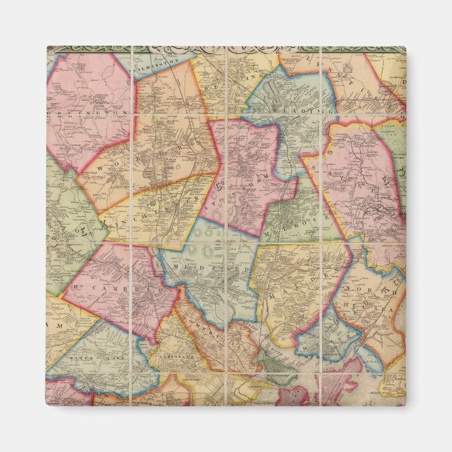 Boston und Umgebung Magnet (Vorne)