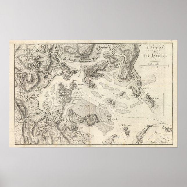 Boston und Umgebung Poster (Vorne)