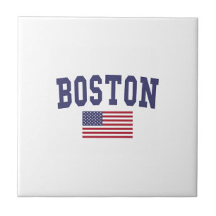 Boston US-Flagge Fliese