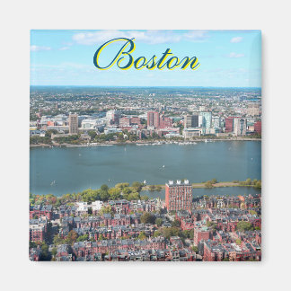 Boston, USA-Quadratmagnet Magnet