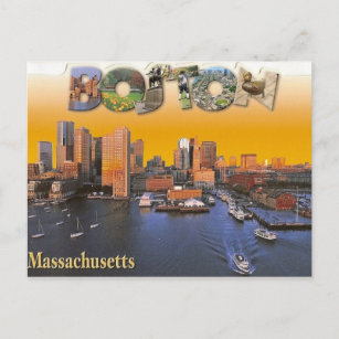 Boston Vintage Retro-Postkarte Postkarte